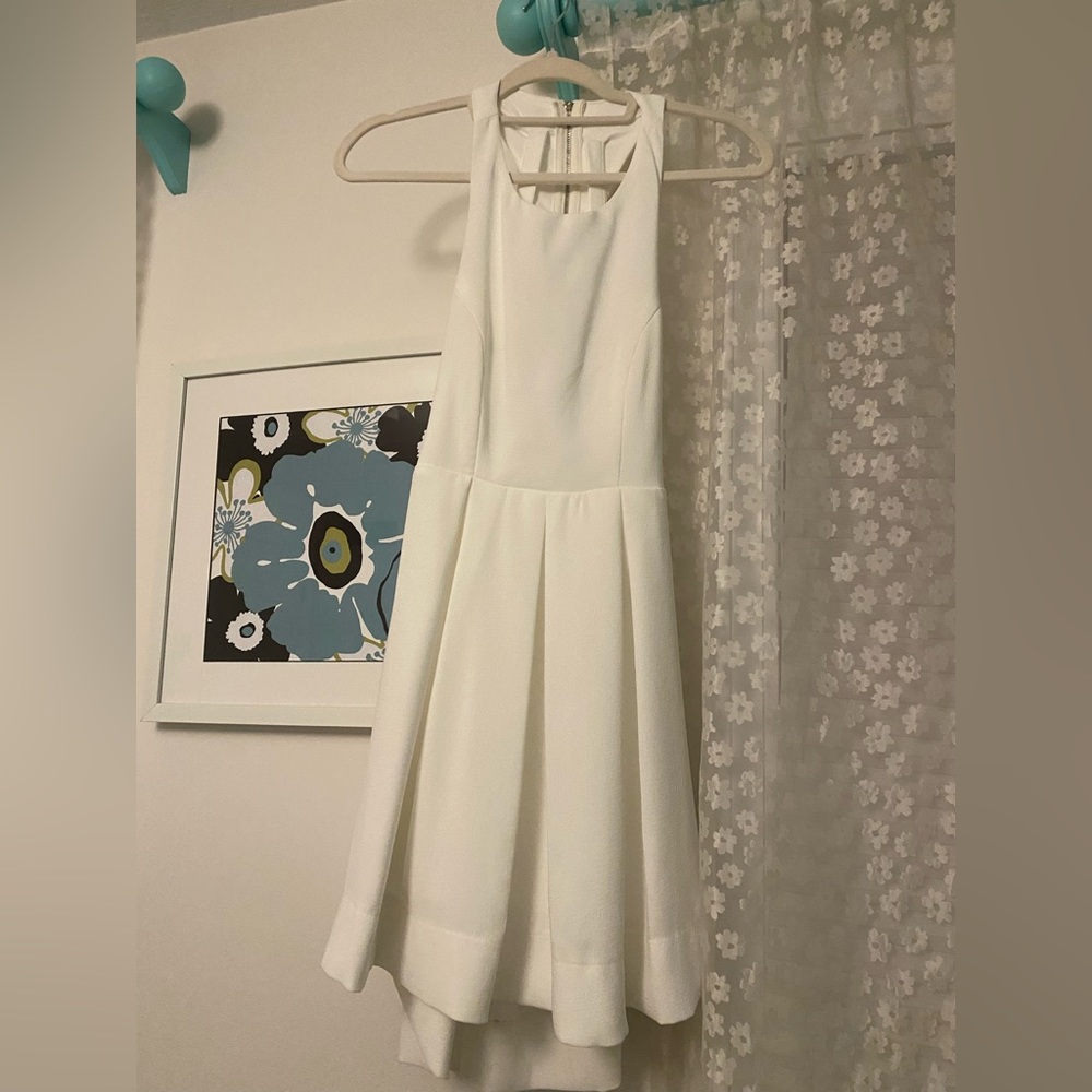 White mini dress. Size small